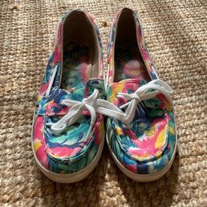 Vans style floral shoes size 9